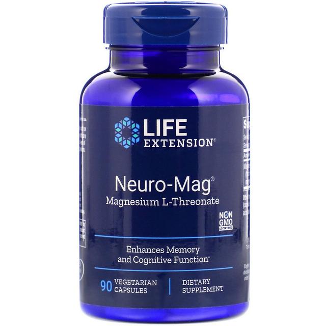 Life Extension, Neuro-Mag, Magnesium L-Threonate, 90 Vegetarian Capsules on Productcaster.