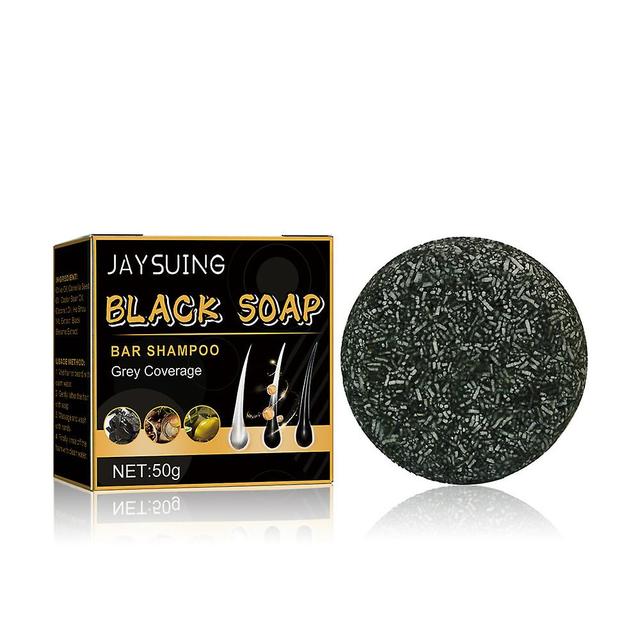 Sésame Noir Cuir Chevelu Nettoyage Essence Cheveux Assombrissant Soin Savon Pour Hommes Femmes on Productcaster.