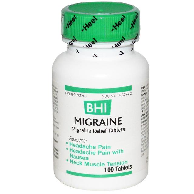 MediNatura, BHI, Migraine Relief, 100 Tabletten on Productcaster.