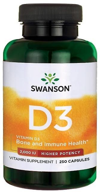 Swanson vitamín D3 2000 IU vyššia potencie 250 kapsuly 100 gr on Productcaster.