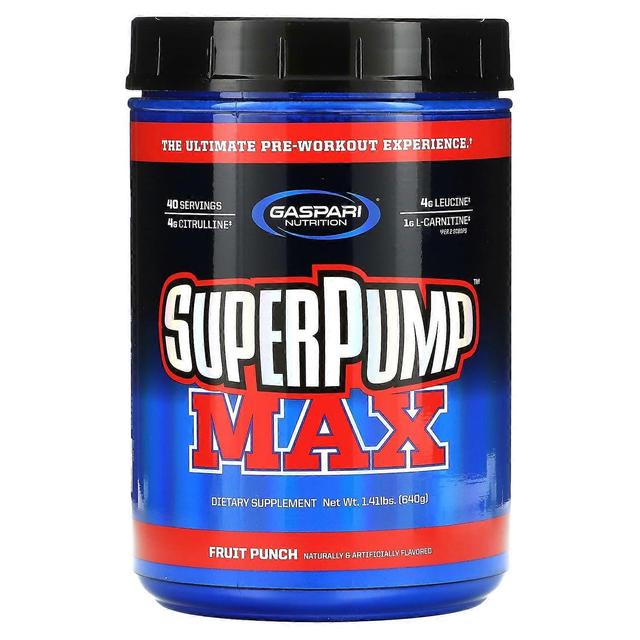 Gaspari Nutrition, SuperPump Max, ovocný punč, 1,41 libier (640 g) on Productcaster.