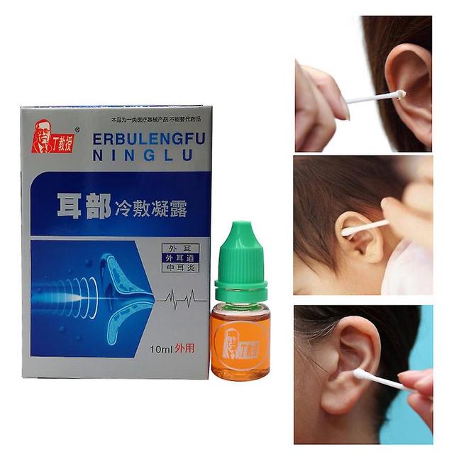 Qian 10ml Canal Auditif Externe Otite Média Compresse Froide Physiothérapie Liquide Auriculaire Gouttes Démangeaisons Oreille Compresse Froide Gel ... on Productcaster.