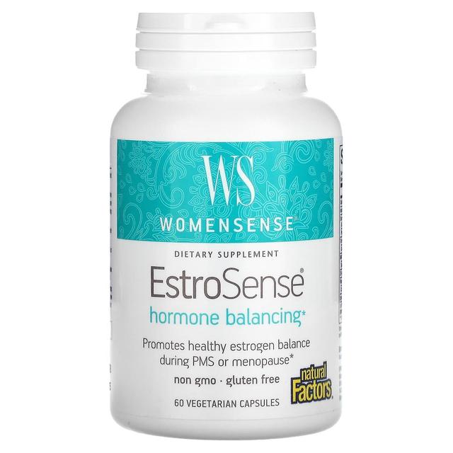 Natural Factors, WomenSense, EstroSense, Hormone Balancing, 60 Vegetarian Capsules on Productcaster.