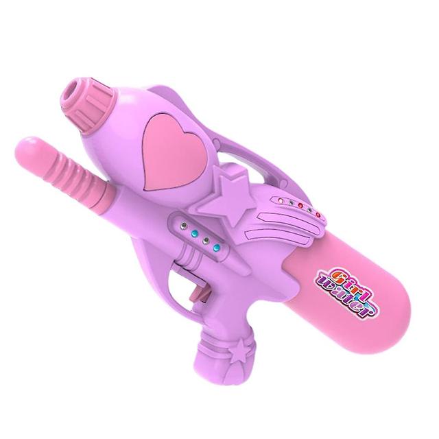 Large Capacity Water Spray Toy Pull-out Water Sprinklers For Birthday Gift Purple Love Water Gun on Productcaster.