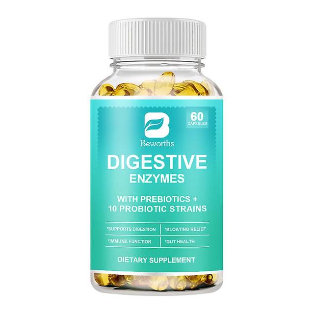 Visgaler Digestive Enzymes Capsule Beneficial Bacteria Immune System Support & Healthy Digestive,gas & Bloating Relief For Women & Men 60 PCS on Productcaster.