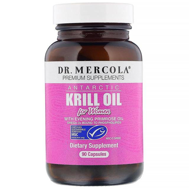 Dr. Mercola, Antarctic Krill Oil for Women, 90 Capsules on Productcaster.