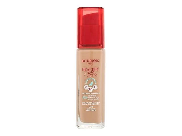 Bourjois Paris - Sunn blanding Clean &; Vegan Radiant Foundation 55N Deep Beige - For kvinner, 30 ml on Productcaster.