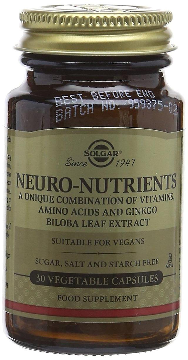 Solgar Neuro-Nutrients Vegetable Capsules, 30 on Productcaster.