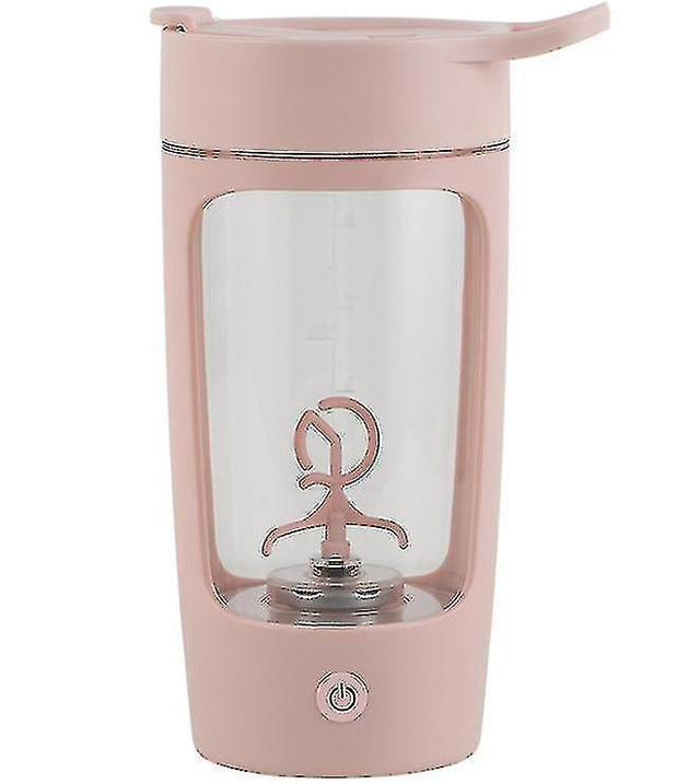 Ivan 650ml Intelligent Automatic Mixing Cup Protein Powder Meal Replacement Powder Sports Portable Water Bottle pink on Productcaster.