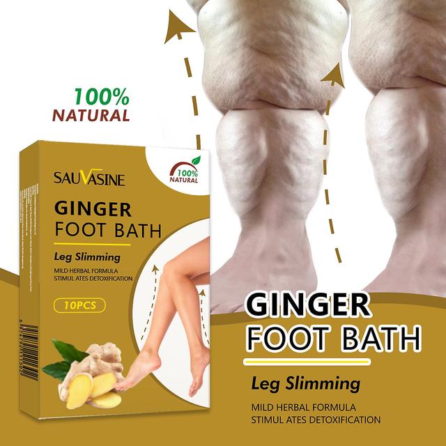 Qian Ginger Foot Bath Bag Physical Foot Bath To Reduce Health And Dehumidification 10pcs on Productcaster.