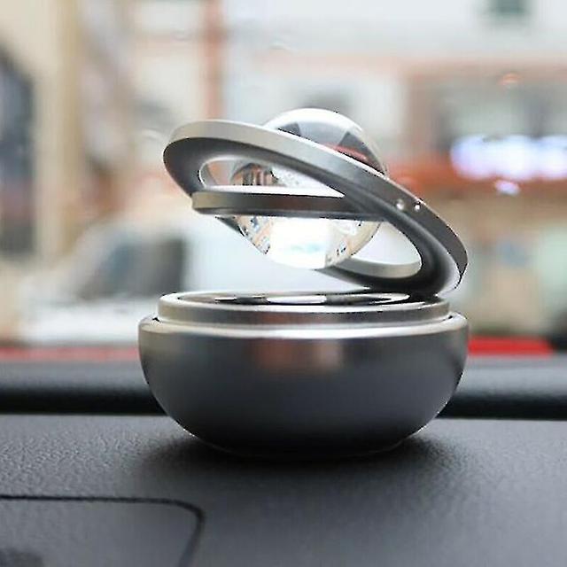 Double Ring Solar Car Perfume Galaxy Rotating Magnetic Levitation Decor Jm5 Jm5 Gold on Productcaster.