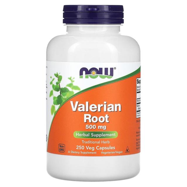 NOW Foods, Radice di valeriana, 500 mg, 250 Veg Capsule on Productcaster.