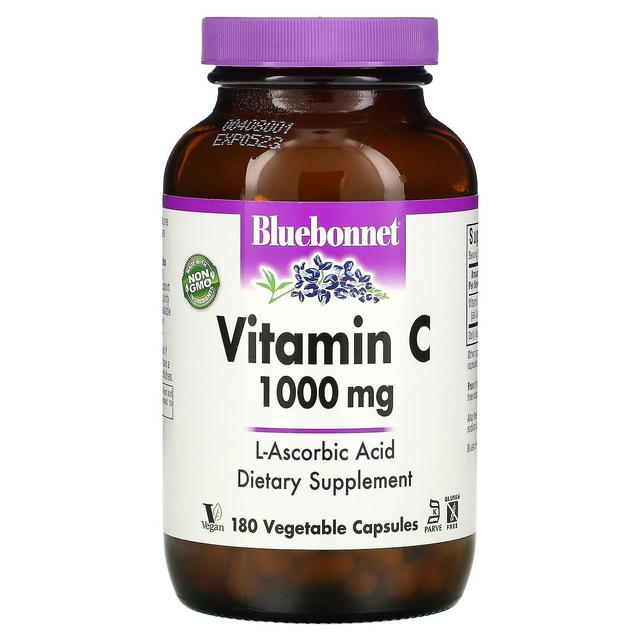 Bluebonnet Nutrition, Vitamin C, 1,000 mg, 180 Vegetable Capsules on Productcaster.