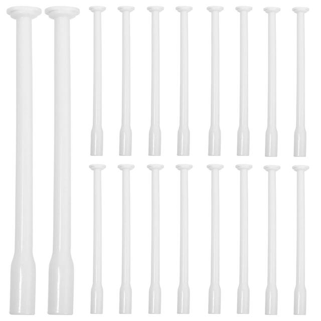 20pcs Applicateurs vaginaux jetables Applicateurs de suppositoire portables Tireurs de lubrifiants domestiques Blanc 13.5X1cm on Productcaster.