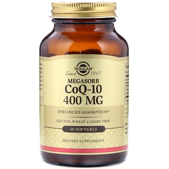 Solgar, Megasorb CoQ-10, 400 mg, 60 Softgels on Productcaster.