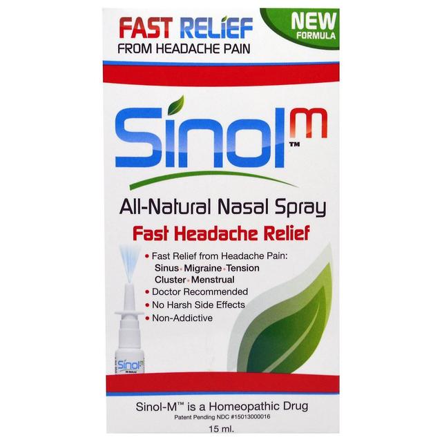 Sinol, SinolM, All-Natural Nasal Spray, Fast Headache Relief, 15 ml on Productcaster.