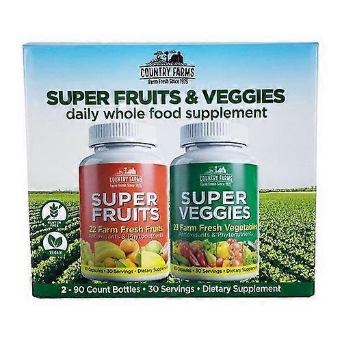 Country Farms Super Fruits & Veggies, 90 Capsules (Pack of 1) on Productcaster.