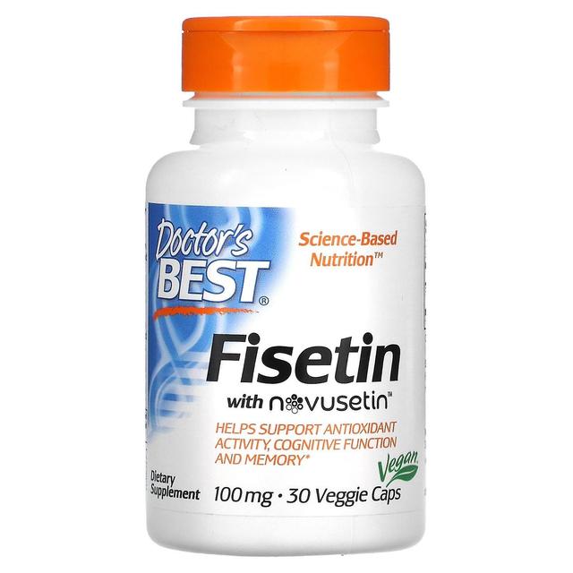 Doctor's Best, Fisetin with Novusetin, 100 mg, 30 Veggie Caps on Productcaster.