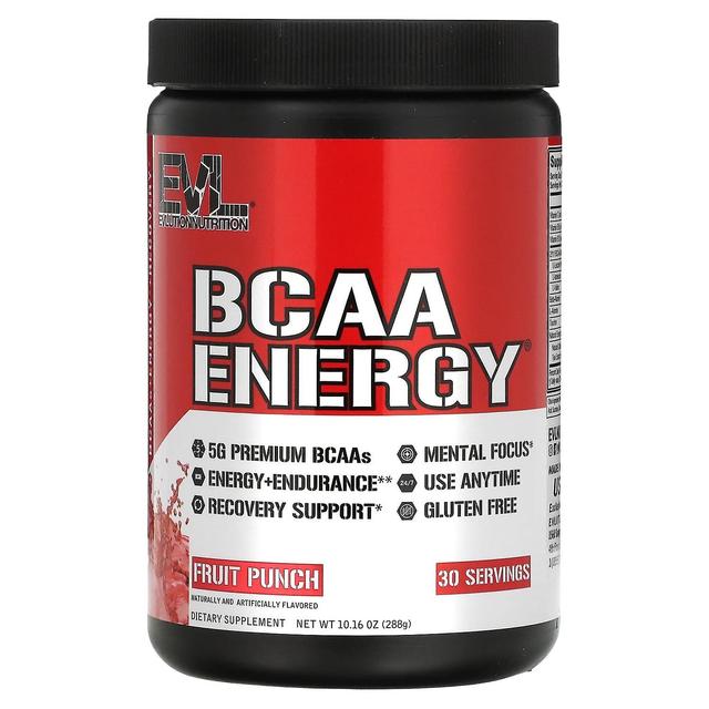 EVLution Nutrition, BCAA ENERGY, Fruit Punch, 10,16 Unzen (288 g) on Productcaster.