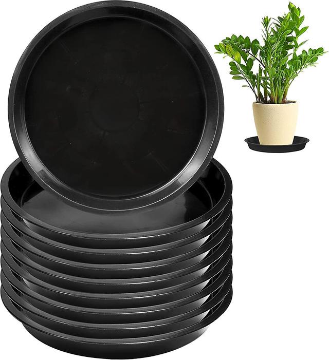 Hgbd-12pack Plant Saucer - 6 8 10 tommers plantebrett rund plast plantedryppbrett for innendørs utendørs hageplanter, samler blomsterpottedrenering... on Productcaster.