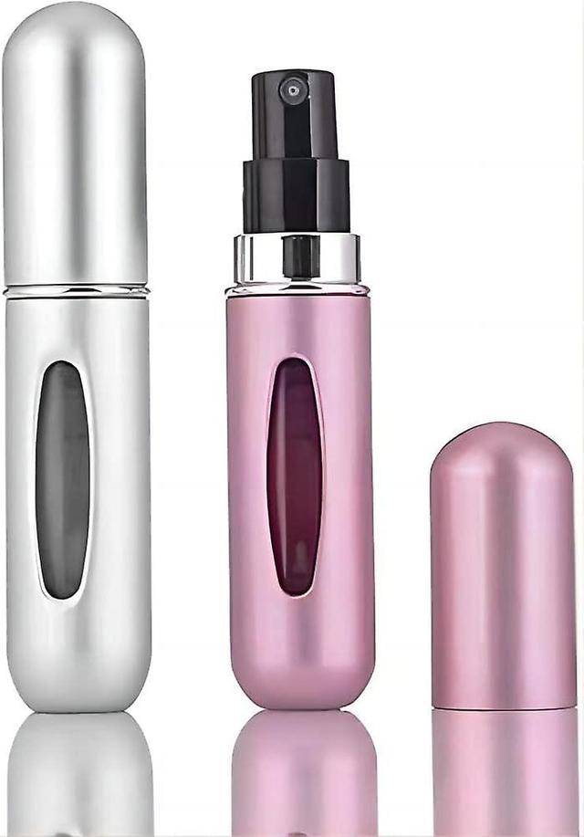 Qeen 2pcs 5ml Perfume Atomiser Refillable Bottles, Portable Mini Travel Perfume Atomiser, Empty Spray Bottle on Productcaster.