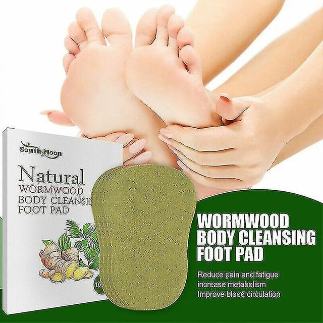 Youlaicai 16pcs Wormwood Body Cleansing Foot Patch Help Sleeping Detox Foot Pads Health on Productcaster.