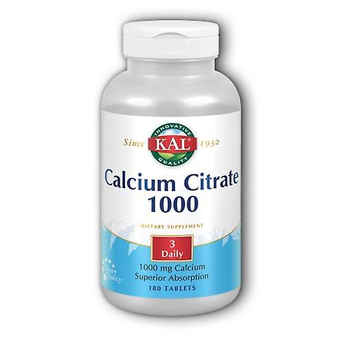 Kal Calcium Citrate 1000, 180 Tabs (Pack of 4) on Productcaster.