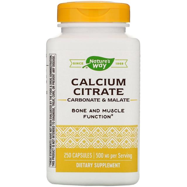 Nature's Way, Calcium Citrate, 500 mg, 250 Capsule on Productcaster.