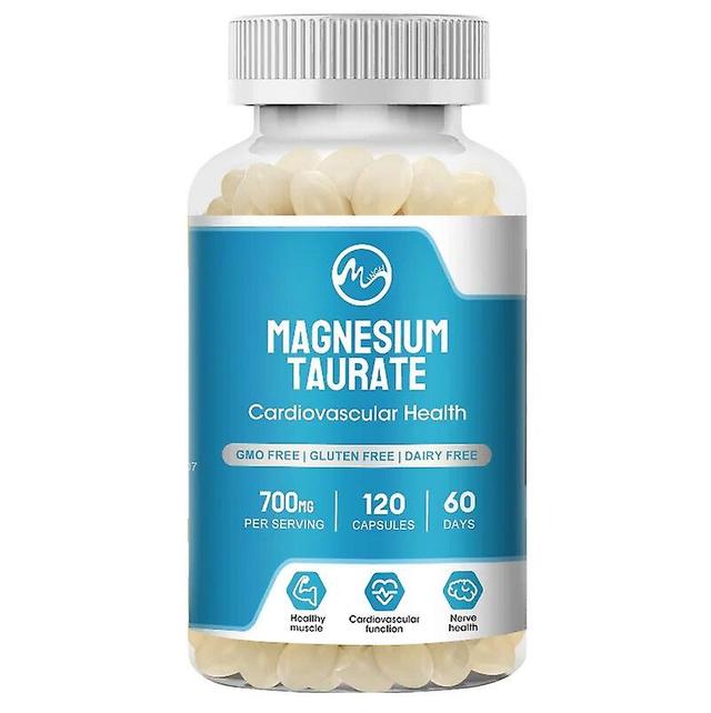 Magnesium Taurate Supplement 700mg Plus CoEnzyme Q10 Vitamin B6 B12 Healthy Care For Adults Gluten-FreeTIB TIB . 120 capsules on Productcaster.