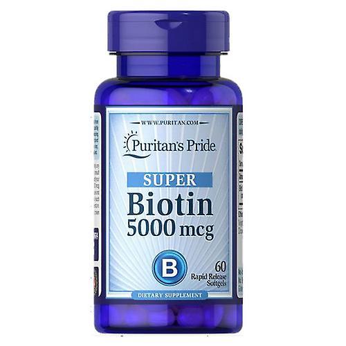 Puritan's Pride Biotin,5000 mcg ,60 Softgels (Pack of 1) on Productcaster.