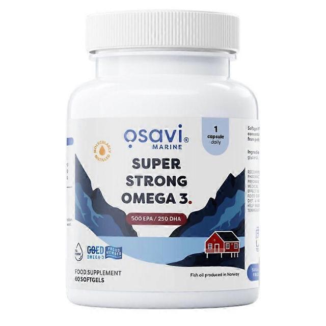 Osavi Super Strong Omega 3 500 EPA / 250 DHA Softgels 60 on Productcaster.