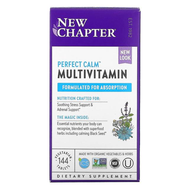 New Chapter Neues Kapitel, Perfect Calm Multivitamin, 144 Vegetarische Tabletten on Productcaster.