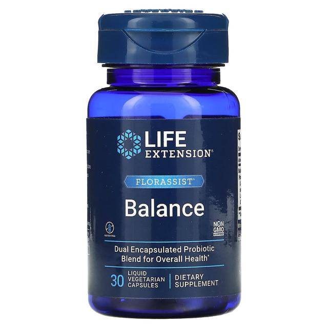 Life Extension, FLORASSIST Balance, 30 Liquid Vegetarian Capsules on Productcaster.