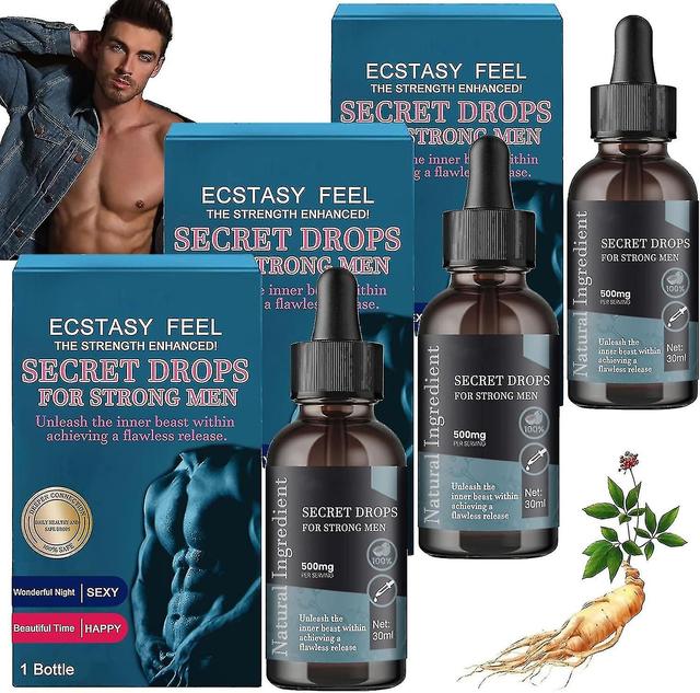 3bottle Male Enhancement Supplement Drops, Enhance Physical Strength And Endurance, Promote Sexual Life And Energy Booster on Productcaster.