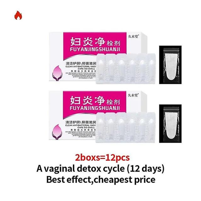 Tib Vaginal Detox Vagina Womb Cleaner Vaginale Infection Vaginitis Treatment Feminine Hygiene Care Women Gynecological Suppository 2boxes on Productcaster.