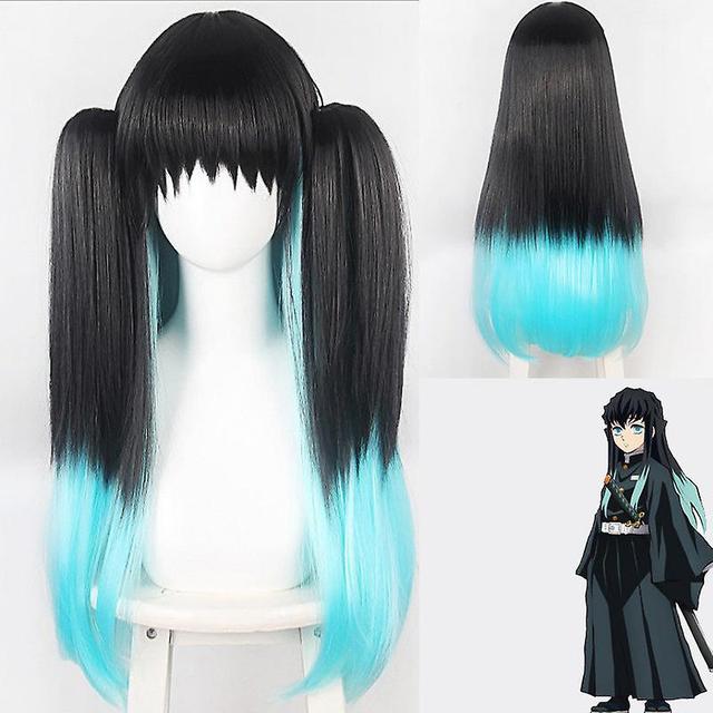 Beauty Hightech Kimetsu no yaiba cos wig nezuko fugang yiyong time transparent no ichiro charcoal zhi shu chestnut flower fall chanel on Productcaster.