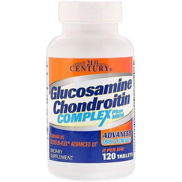 21st Century, Glucosamine Chondroitin Complex Plus MSM, Advanced Triple Strength, 120 Tablets on Productcaster.