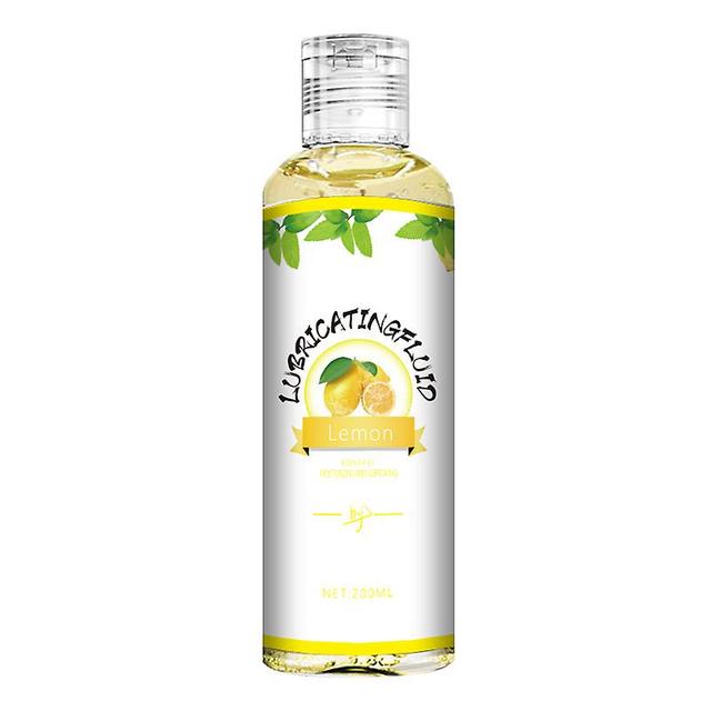 Katreu 200ml Fruit Flavored Human Lubricant Portable Water-soluble Lubricating Oil Moisturizing Vaginal Lemon on Productcaster.