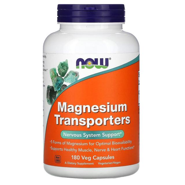 NOW Foods, Magnesium Transporters, 180 Veg Capsules on Productcaster.