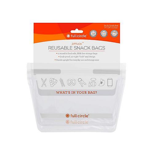 Full Circle Home Reusable Sandwich Bags Classic Clear, 2 Count (Pack of 1) on Productcaster.