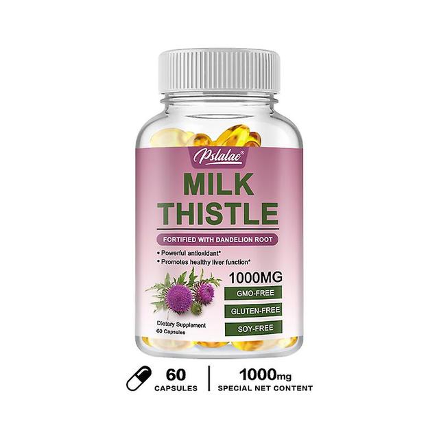 Vorallme Milk Thistle 120 Capsules With Silymarin & Dandelion Root Extract 1000mg Promotes Healthy Liver Function 60 Capsules on Productcaster.