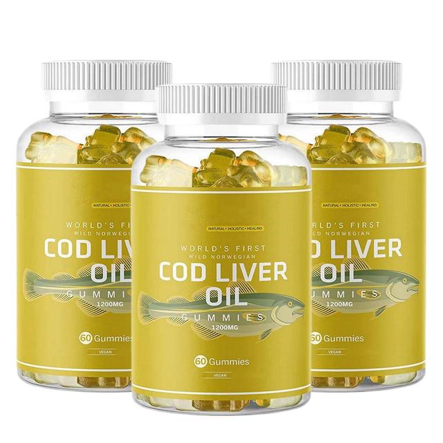 1 förpackning fettsyra fiskolja kapslar | Hög Omega-3 torskleverolja med Astaxantin 3PCS on Productcaster.