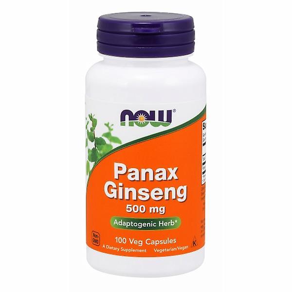 Now Foods Panax Ginseng, 500 mg, 100 Cápsulas (Pack de 4) on Productcaster.