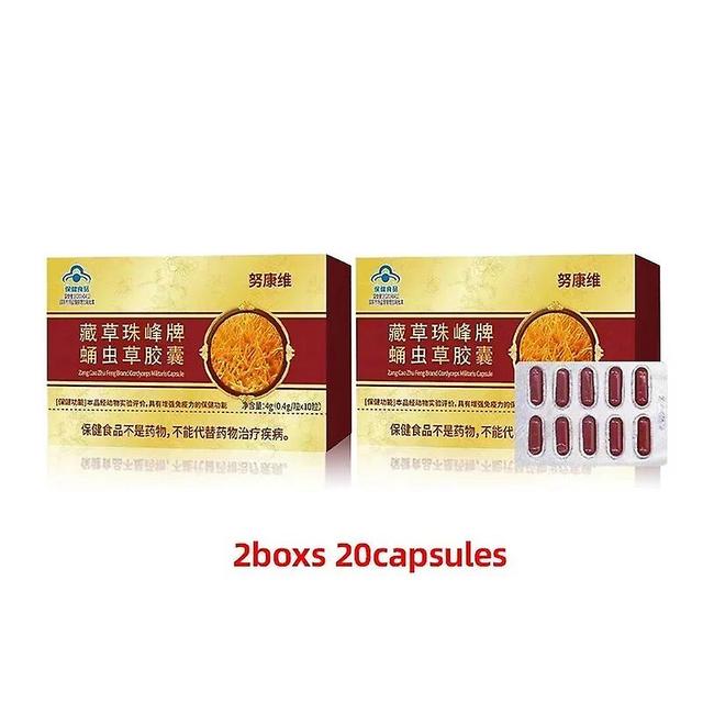 Jinzhaolai Male Endurance Capsule Maca Cordyceps Militaris Extract Health Food Support Men Energy Strength Stamina Supplements 2boxes on Productcaster.