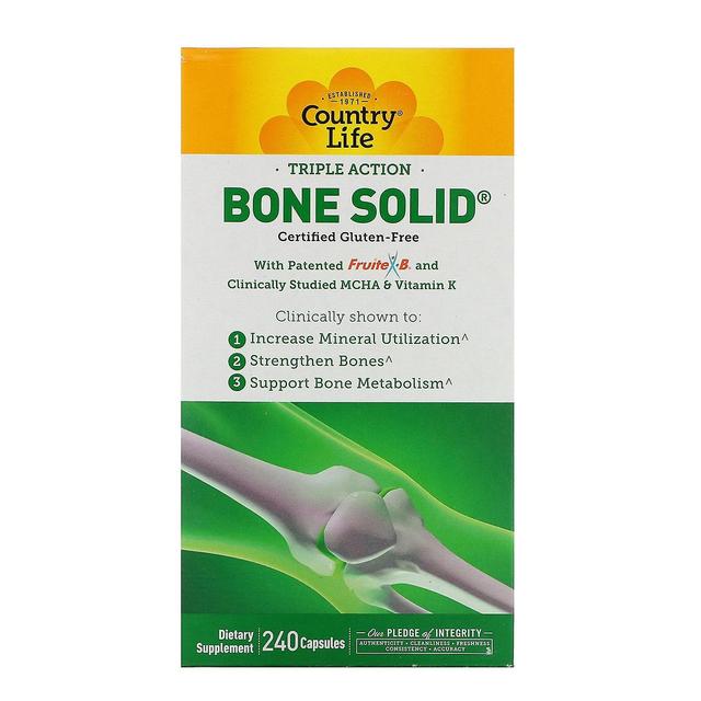 Country Life, Triple Action Bone Solid, 240 Capsules on Productcaster.