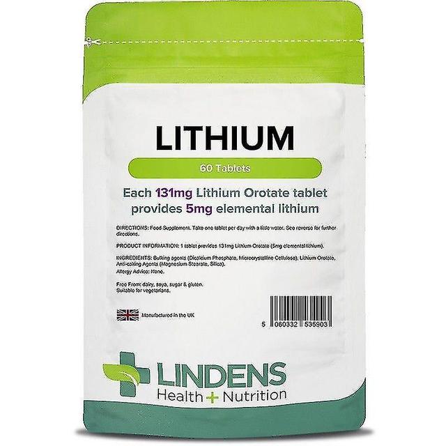 Lindens Lithium 5mg Tablets 60 (5903)-YKY416 on Productcaster.