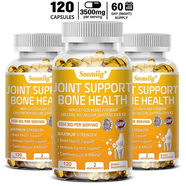 Vorallme Vitamin D3 + K2 Vitamin D Helps Strengthen Bones And Teeth, Promote Calcium Absorption, And Enhance Body Immunity 120 count-3 bottle on Productcaster.