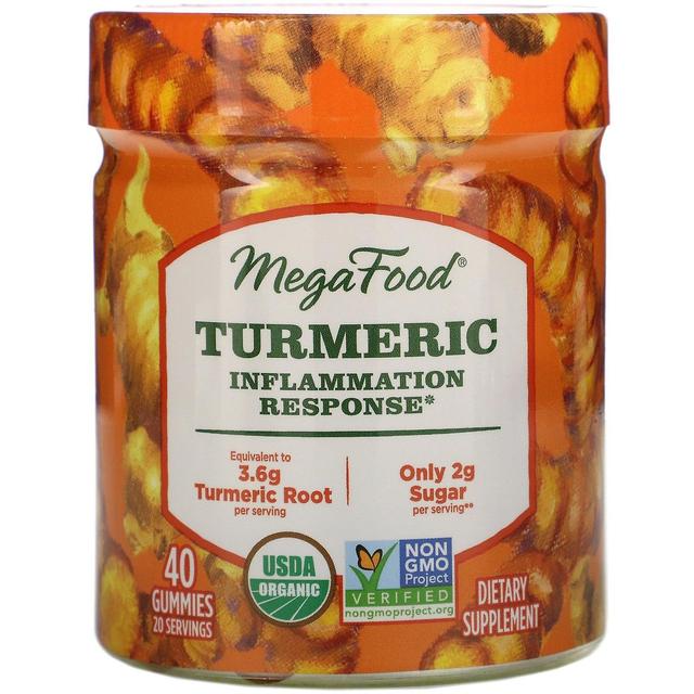 MegaFood, Turmeric, Inflammation Response, 40 Gummies on Productcaster.