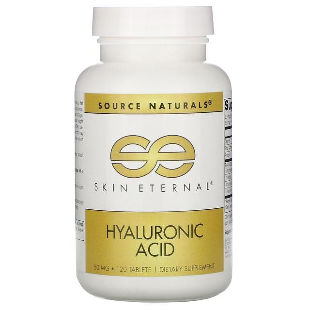 Source Naturals Källa Naturals, Skin Eternal, Hyaluronsyra, 50 mg, 120 Tabletter on Productcaster.