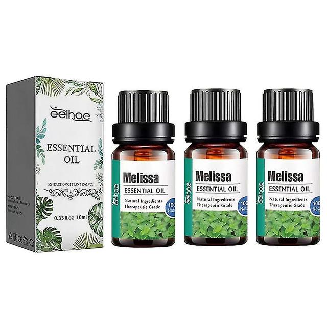 1/2/3pcs Melissa Officinalis Essential Oil Natural Stress Reliever Improve Memory on Productcaster.